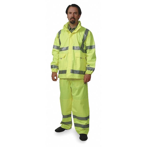 Rain Jacket Hood, Hi-Vis YelloGreen, 2XL