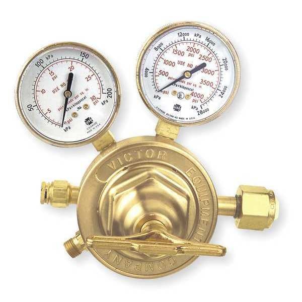 Gas Regulator, Single Stage, CGA-540, 5 to 125 psi, Use With: Oxygen