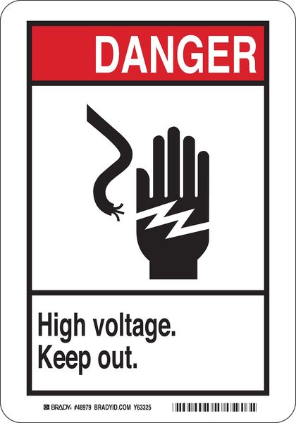 Danger Sign, 10X7 