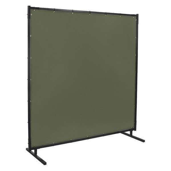 Welding Screen, 8 ft. W, 6 ft., Olive