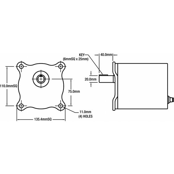 AC Gearmotor, 34.0 in-lb Max. Torque, 173 RPM Nameplate RPM, 230V AC Voltage, 3 Phase