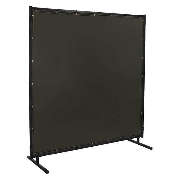 Welding Screen, 6 ft W, 4 ft, Charcoal Gray
