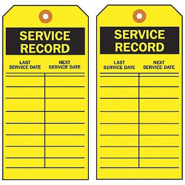 Saf Eapt Inspection Rcd Tag, Grn/Wht, PK10