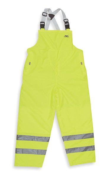Rain Bib Overall, Hi-Vis Yellow/Green, 2XL