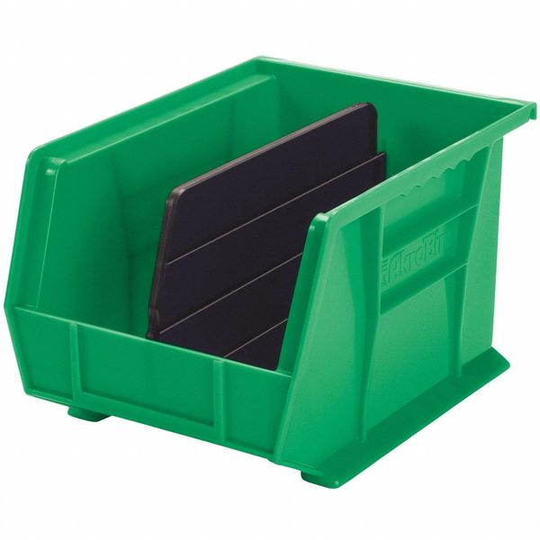 Plastic Divider, Black, 10 7/32 in L, Not Applicable W, 6 3/8 in H