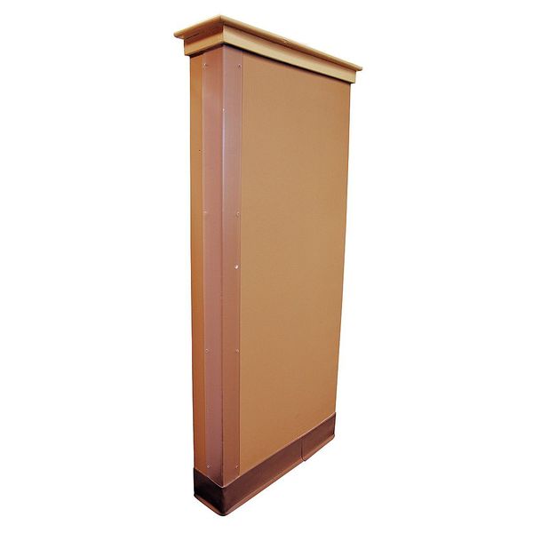 Corner Guard, Plastic, Hardware, 3x48 In
