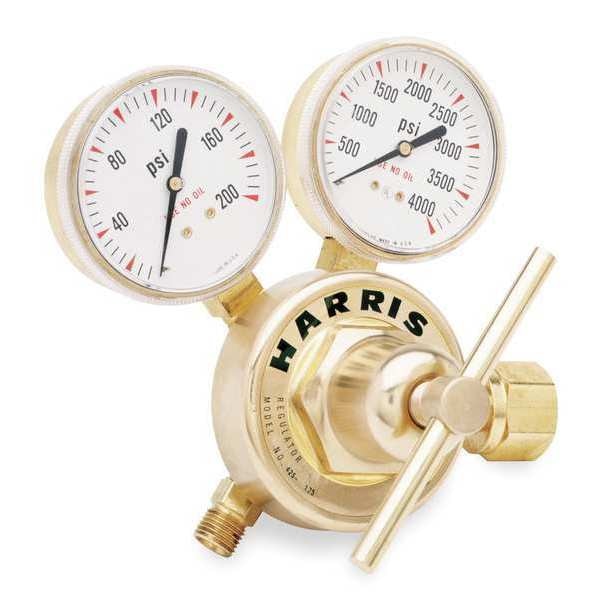 Gas Regulator, Single Stage, CGA-580, 0 to 125 psi, Use With: Argon, Helium, Nitrogen