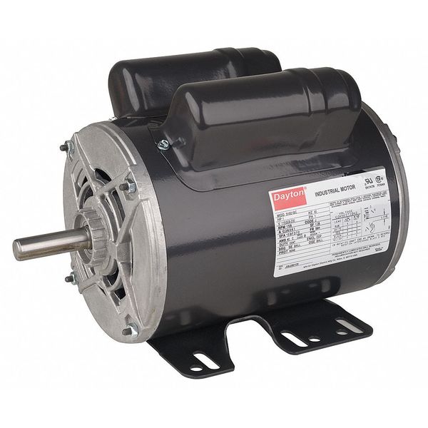 Capacitor-Start/Run General Purpose Motor, 2 HP, 115/208-230V AC Voltage, 56H Frame