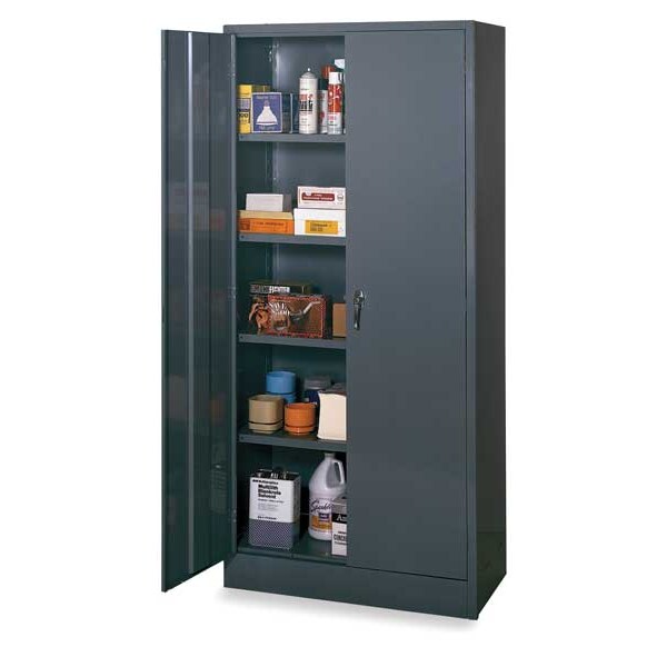 24 ga. ga. Steel Storage Cabinet, 36 in W, 78 in H, Stationary