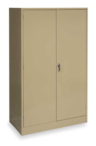 24 ga. ga. Steel Storage Cabinet, 48 in W, 78 in H, Stationary