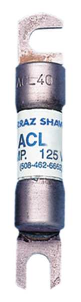 Forklift Limiter Fuse, Time Delay, 60 A, ACL Series, Not Rated, 72V DC, 2-1/2