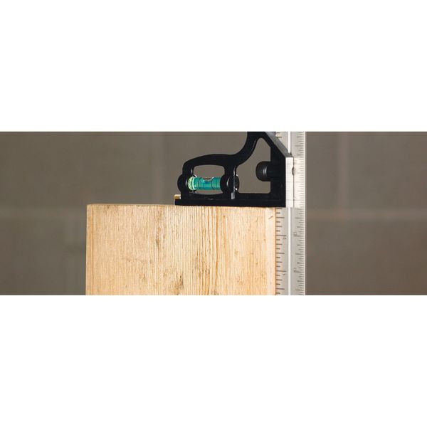 Combination Square, 6 In, Zinc