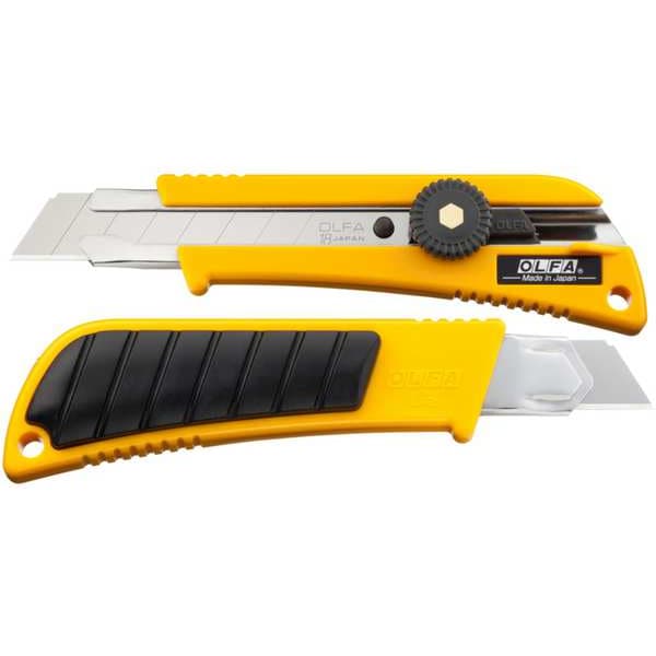 Snap-Off Utility Knife, Utility, Plastic, 6 in L.