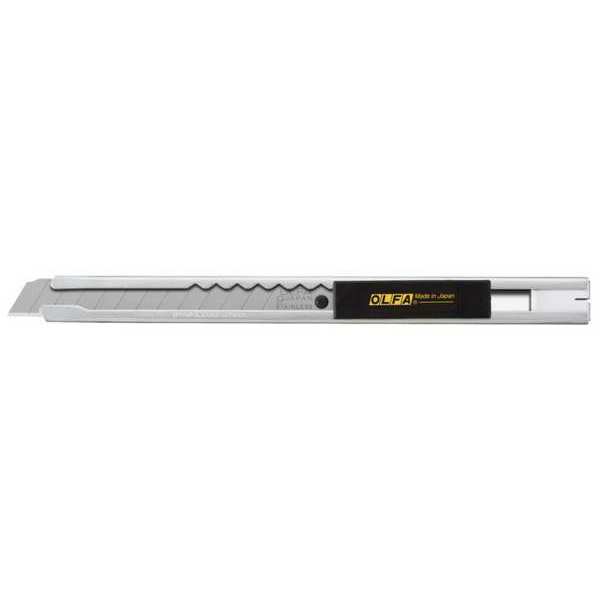 Snap-Off Utility Knife, Stainless Steel, 5 1/4 in L.