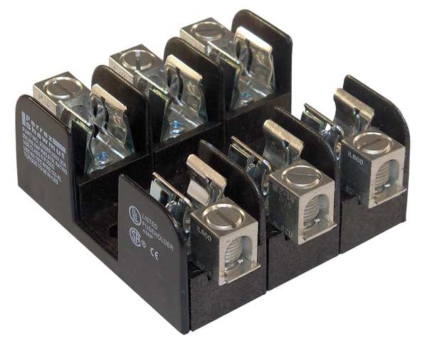 Fuse Block, Industrial, 30A, 3 Pole
