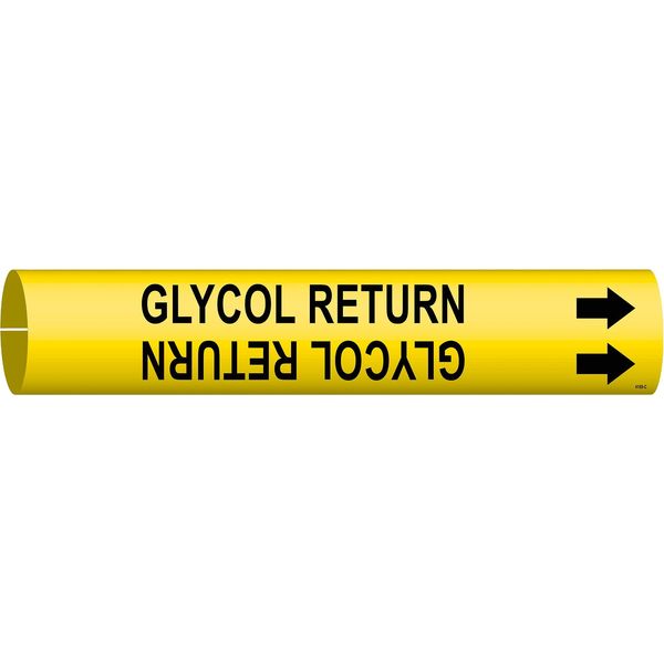 Pipe Markr, Glycol Return, 2-1/2to3-7/8 In