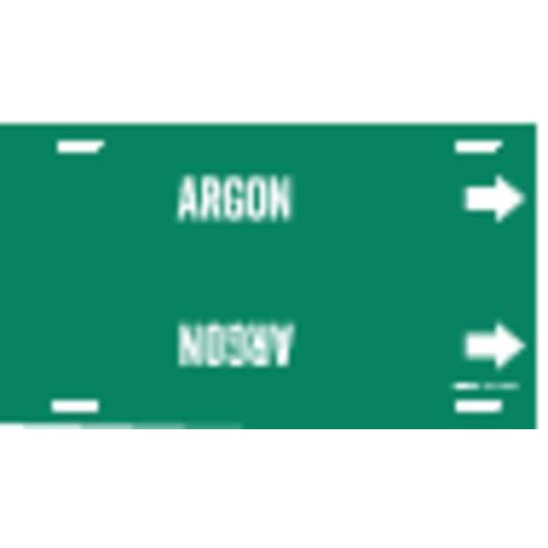 Pipe Marker, Argon, Green, 8 to 9-7/8 In