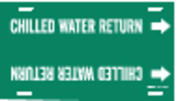 Pipe Mrkr, Chilled Water Return, 6 to7-7/8