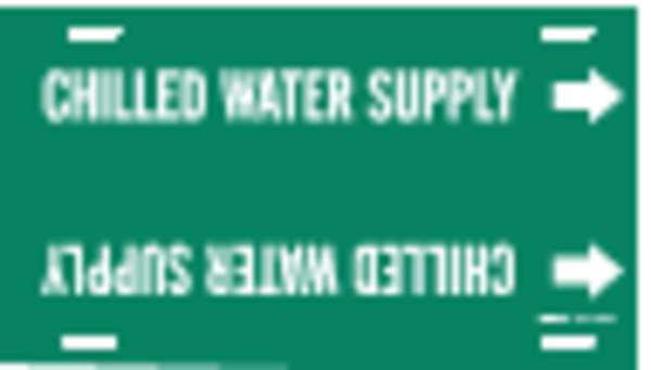 Pipe Mrkr, Chilled Water Supply, 6 to7-7/8