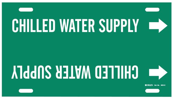 Pipe Mrkr, Chilled Water Supply, 8 to9-7/8