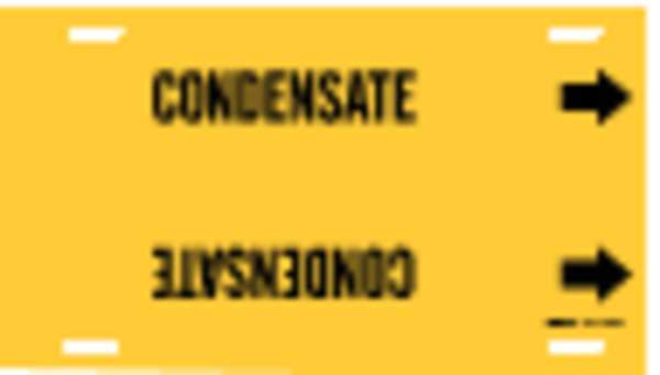 Pipe Marker, Condensate, Yel, 6 to 7-7/8 In