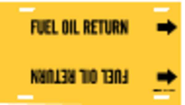 Pipe Marker, Fuel Oil Return, Y, 10 to15 In