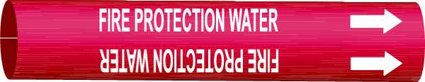 Pipe Mrkr, Fire Protection Water, 10to15In