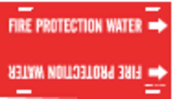 Pipe Mrkr, Fire Protection Water, 10to15In