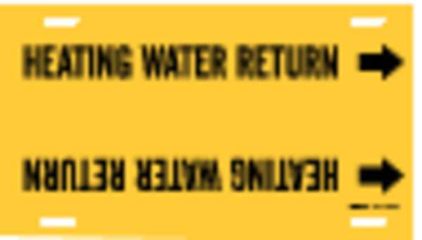 Pipe Mrkr, Heating Water Return, 10to15 In, 4072-H