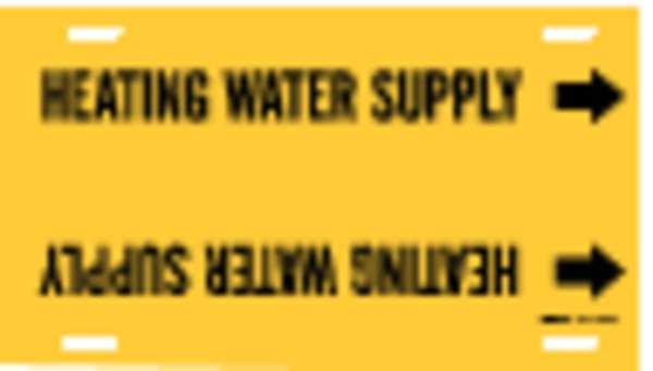 Pipe Mrkr, Heating Water Supply, 10to15 In, 4073-H