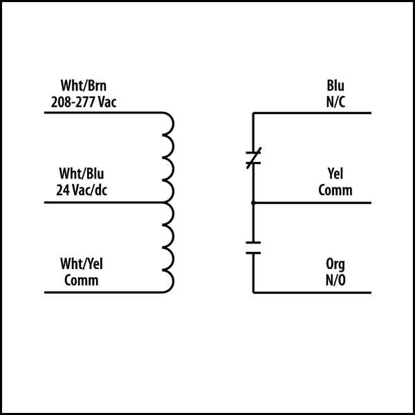 Enclosed Pre-Wired Relay, 20A@277VAC, SPDT