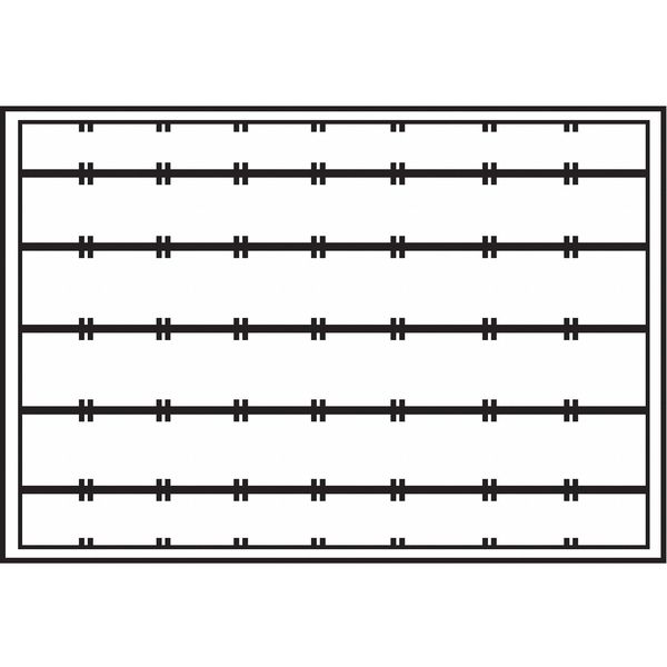 Compartment Drawer with 21 compartments, Steel
