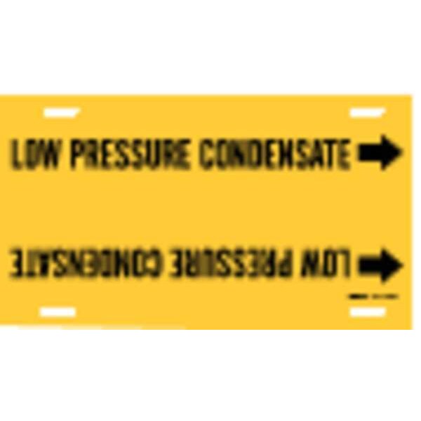 Pipe Marker, Low Pressure Condensate, Yel, 4091-F