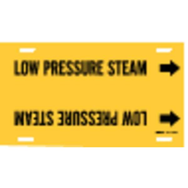Pipe Mrkr, Low Pressure Steam, 6to7-7/8 In