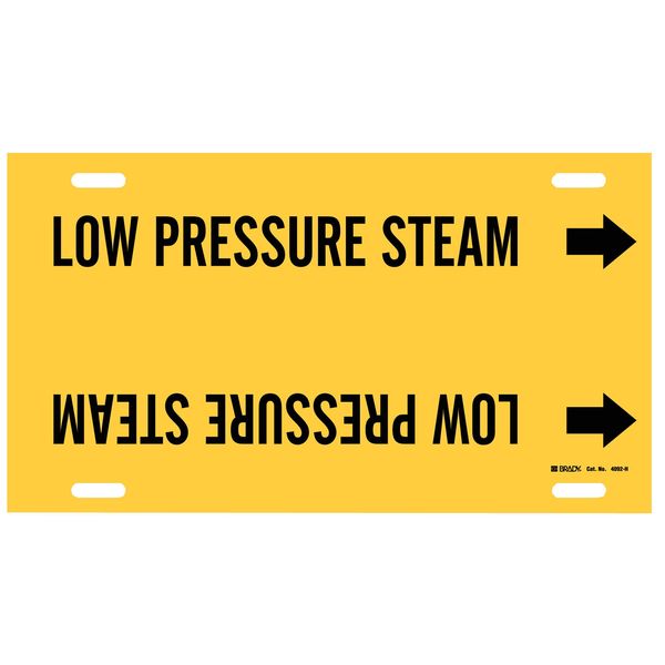 Pipe Marker, Low Pressure Steam, 10to15 In