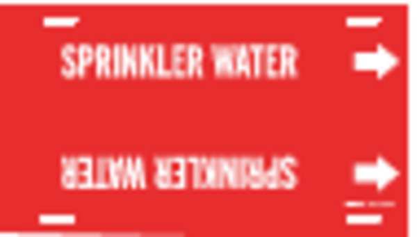 Pipe Marker, Sprinkler Water, R, 10 to15 In