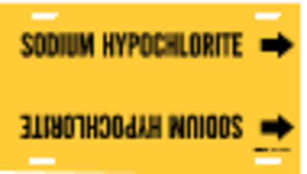 Pipe Mrkr, Sodium Hypochlorite, 8to9-7/8In, 4124-G
