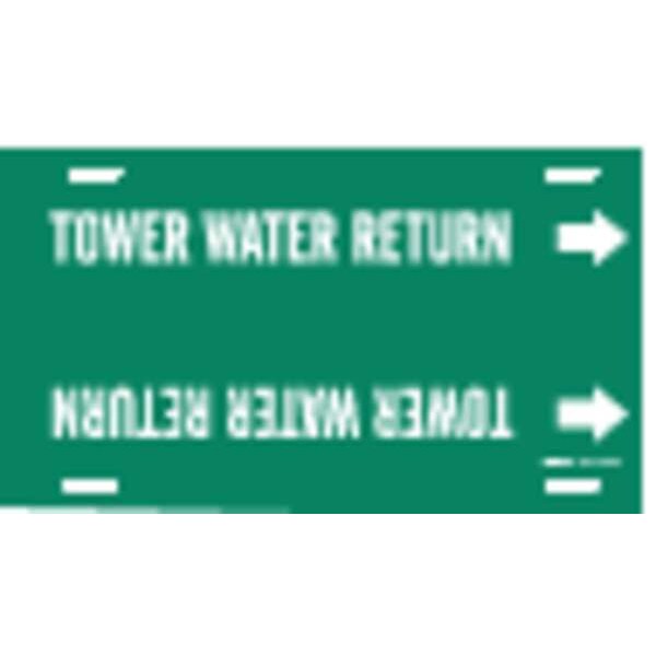 Pipe Marker, Tower Water Return, 10to15 In