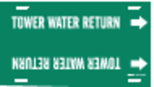 Pipe Mrkr, Tower Water Return, 6to7-7/8 In