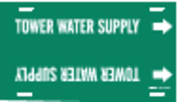 Pipe Mrkr, Tower Water Supply, 6to7-7/8 In