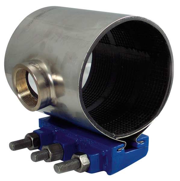 Repair Clamp, SS, 3 In Pipe, 3/4 In IP Out