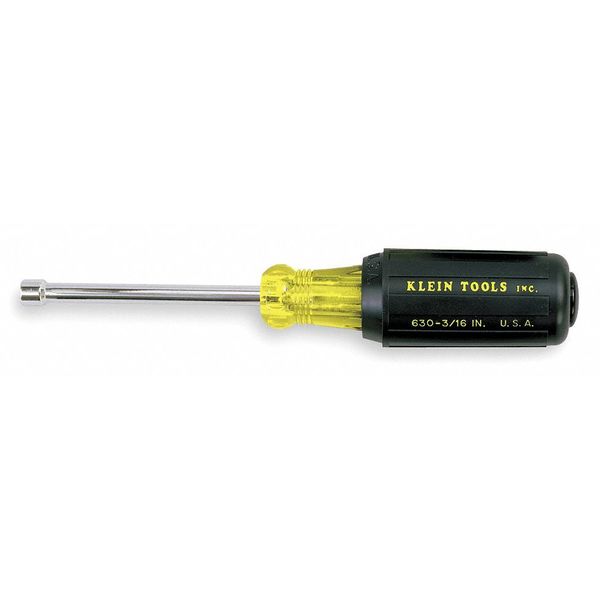 3/16-Inch Nut Driver, 3-Inch Hollow Shaft, Cushion Grip
