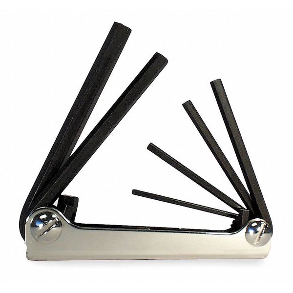 6 Piece Metric Fold-Up Hex Key Set, 21151