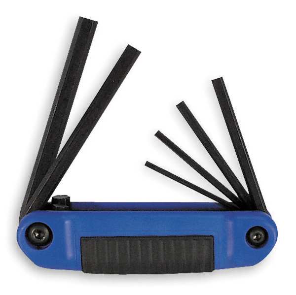 6 Piece Metric Fold-Up Hex Key Set, 25161
