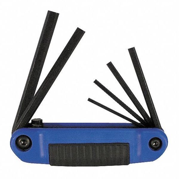 6 Piece Metric Fold-Up Hex Key Set, 25161