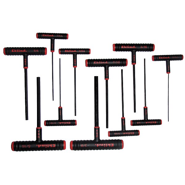 11 Piece SAE T-Shape Hex Key Set, 60611
