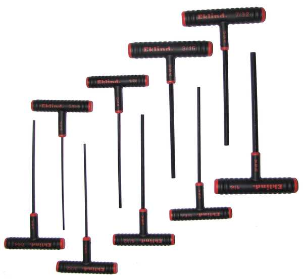 9 Piece SAE T-Shape Hex Key Set, 60609