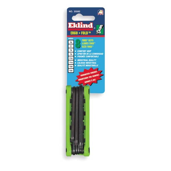 8 Piece Torx? Fold-Up Torx? Key Set, 25582