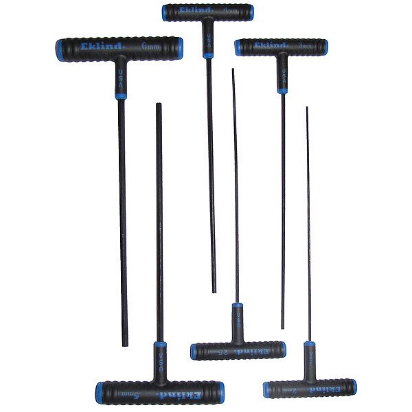 6 Piece Metric T-Shape Hex Key Set, 64906