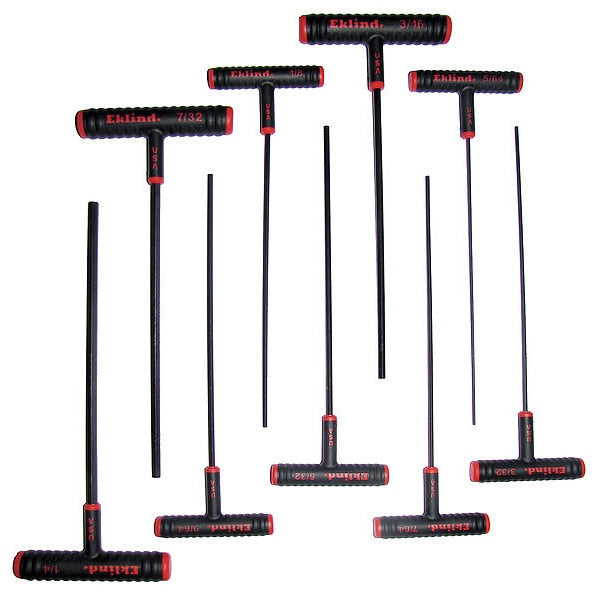 9 Piece SAE T-Shape Hex Key Set, 60909